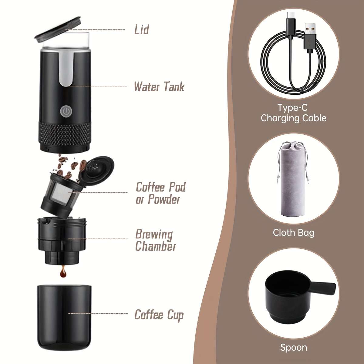 Coffee Pot Color Black