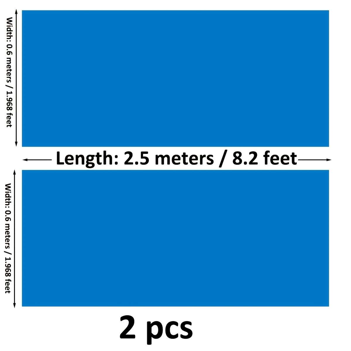 Polycarbonate Sheets Color Lake Blue Style0.6 Meters  2.5 Meters  2 Pieces Per Pack