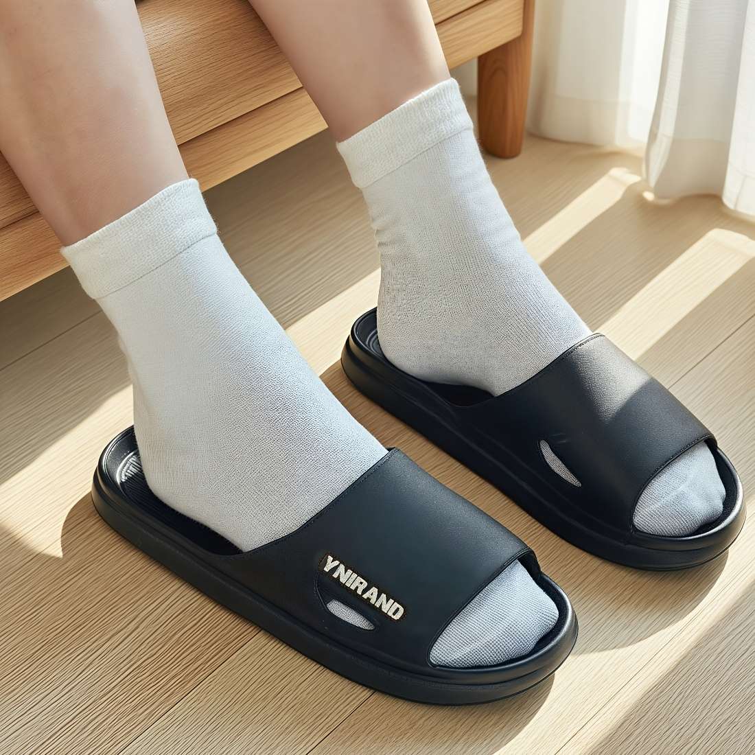 Men Slippers Summer Style Orange Size Uk 7.5 To 8