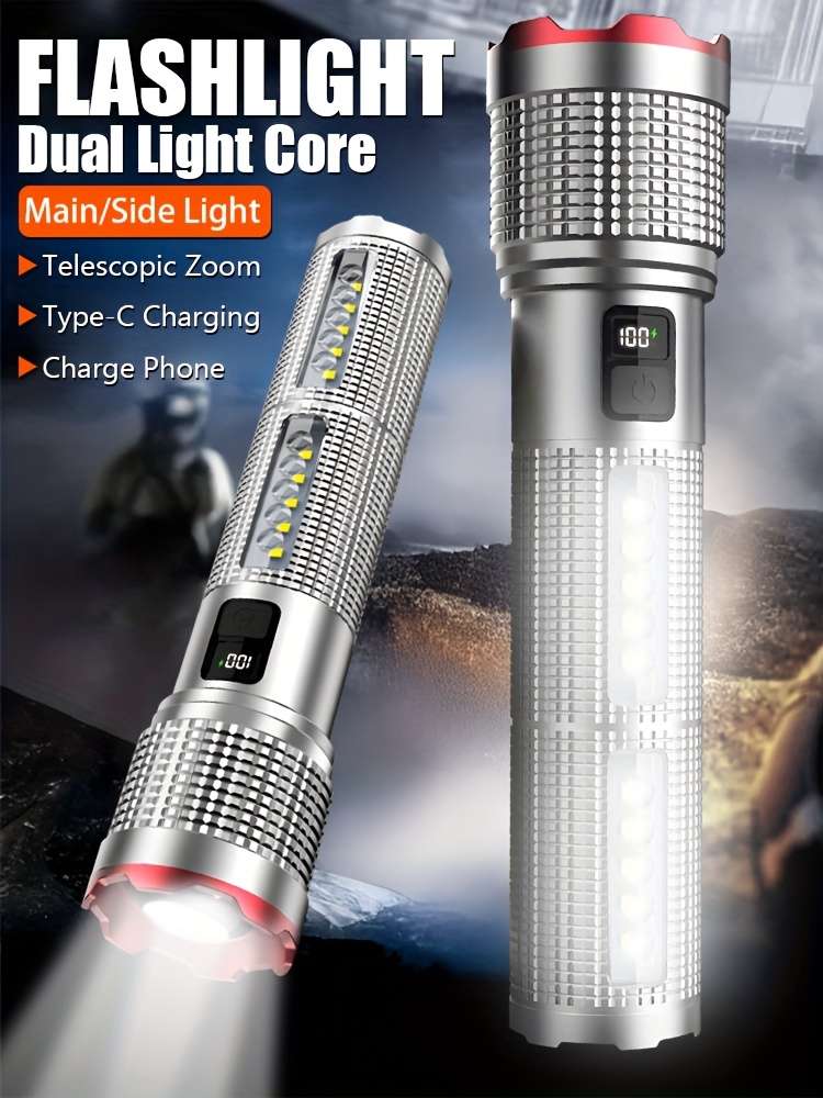 Portable 1Pc Ultra Bright Led Flashlight With Adjustable Home Reliable Solution