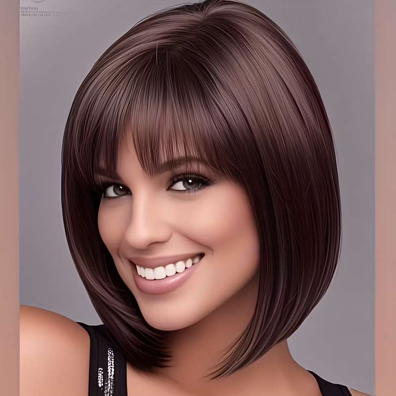 Crimson Womens Wigs Hair Length 30.48Cm