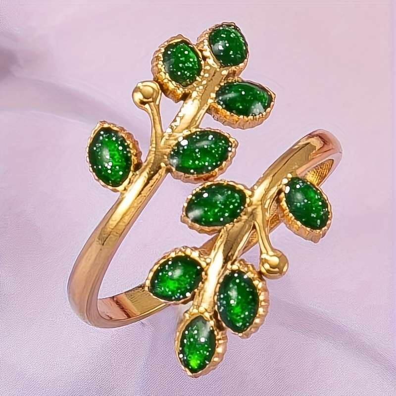 Minimalist Fashion Adjustable Statement Ring Color Pink
