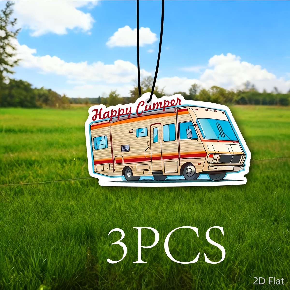 Car Interior Decor  3Pcs Camper