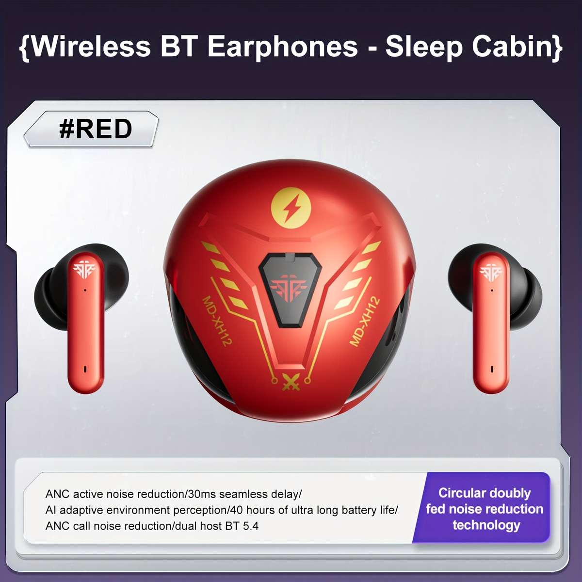 Rechargeable Wireless Earbuds Headphones Headset