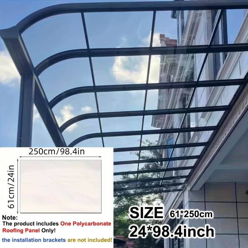 Polycarbonate Sheets Style 1Mm Clear  Sheet Panel 61250Cm