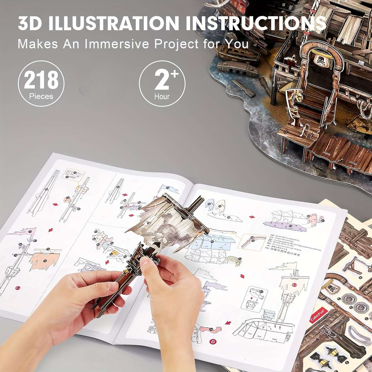 3D Jigsaw Puzzle Model Ship   Items Toruga Bay