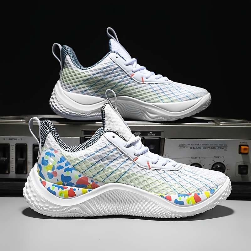 Sneakers White And Green Size Uk 7