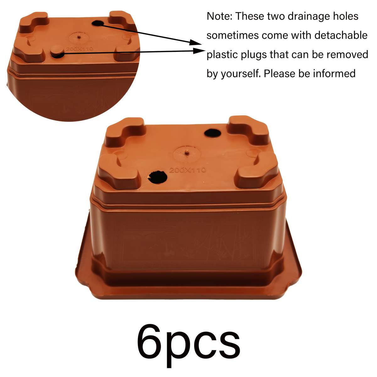 Flowerpot Quantity 6Pcs