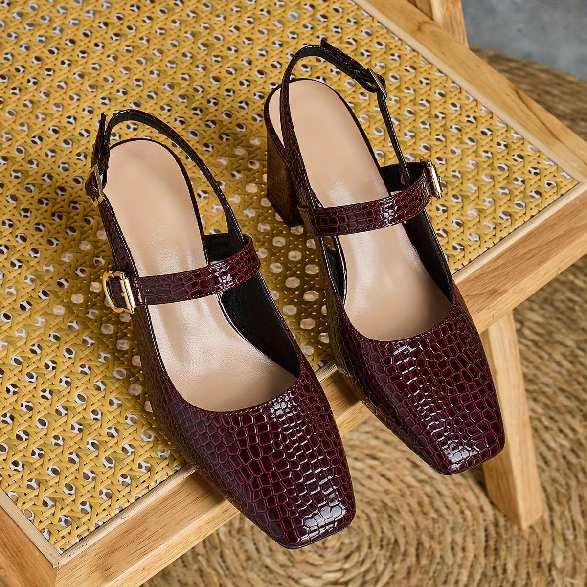 Women S High Heels Color Burgundy Sizeuk 7