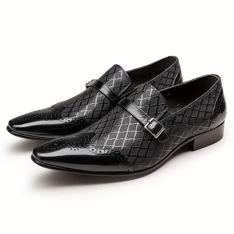 Mens Leather Shoes Color Black Sizeuk 8