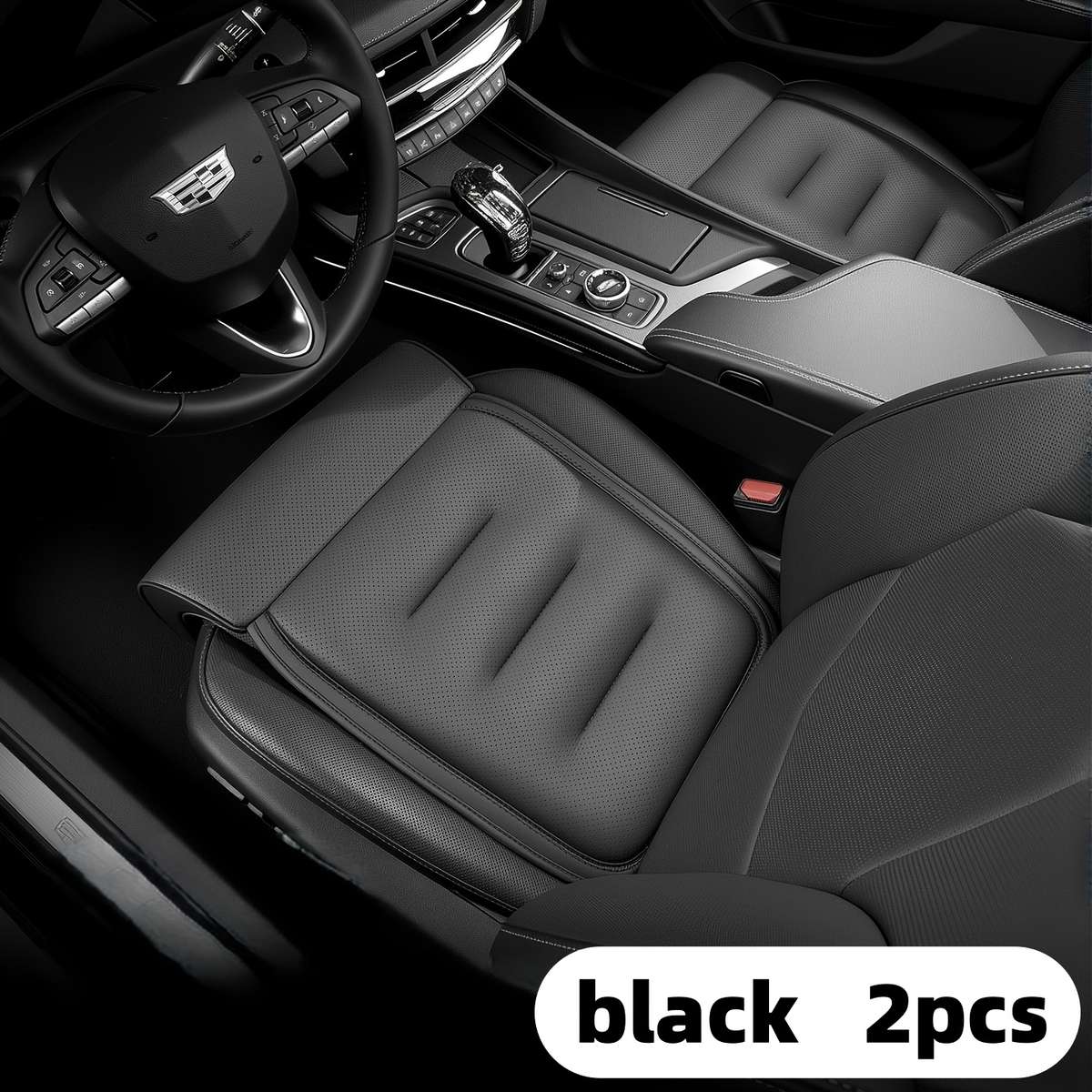 Car Seat Cushion Brown 2Pcs