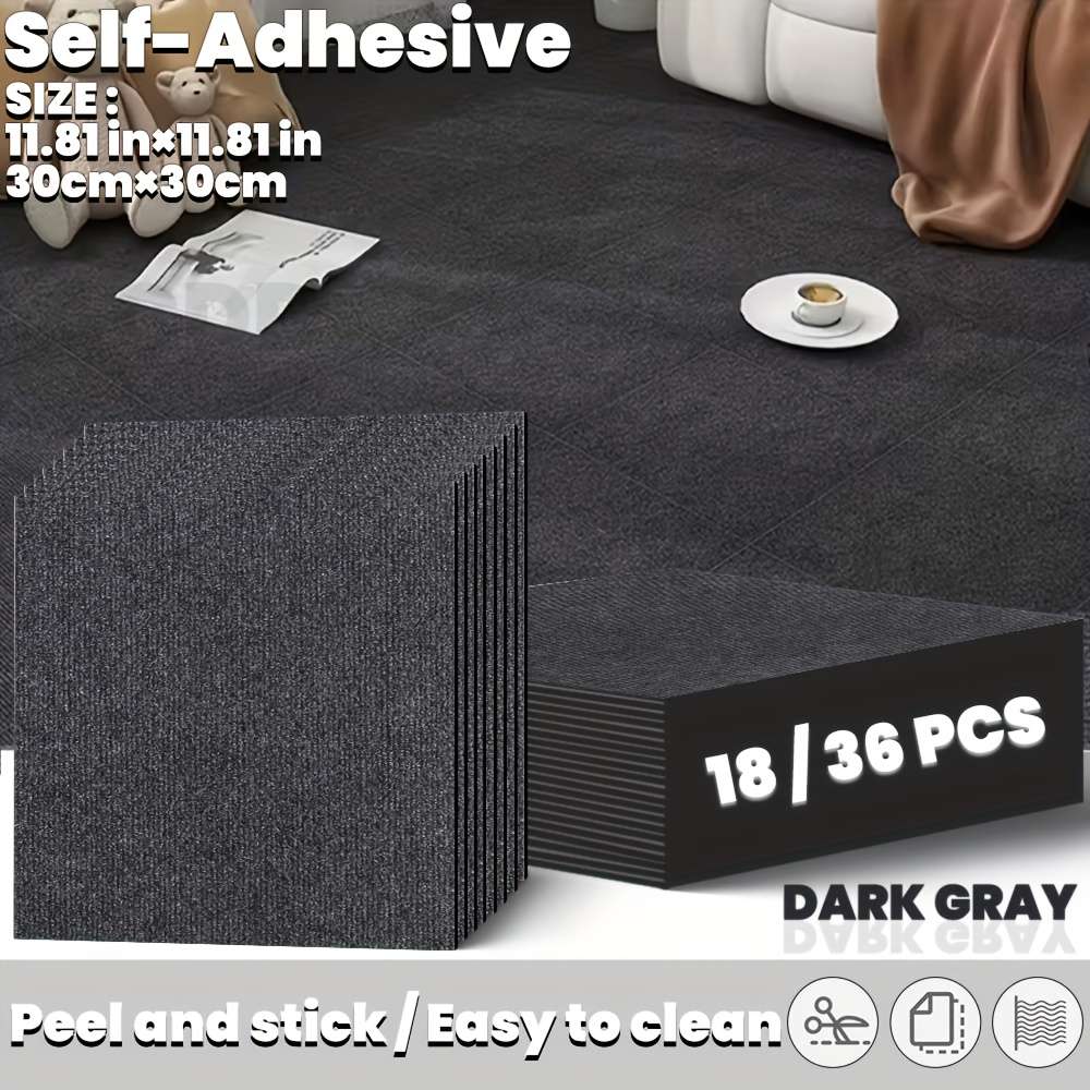 Floor Stickers Color Light Gray Quantity 18Pcs