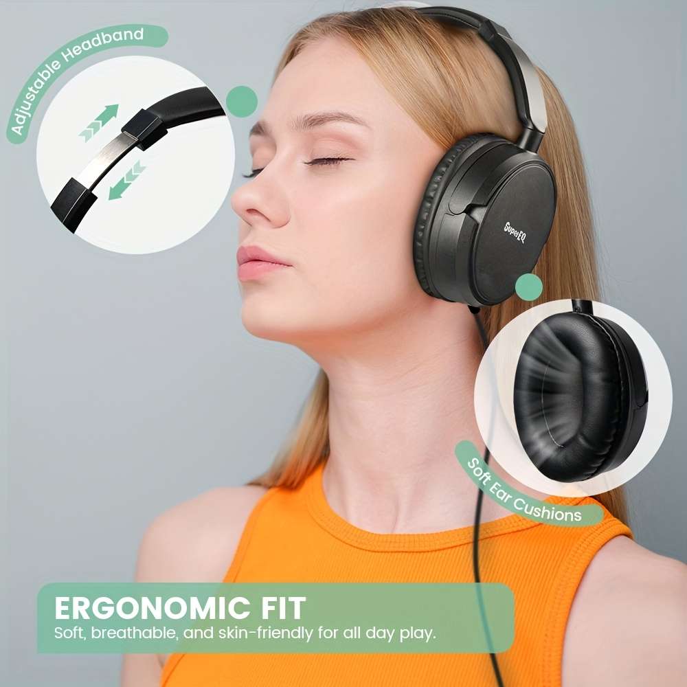 Wired Headphones Black