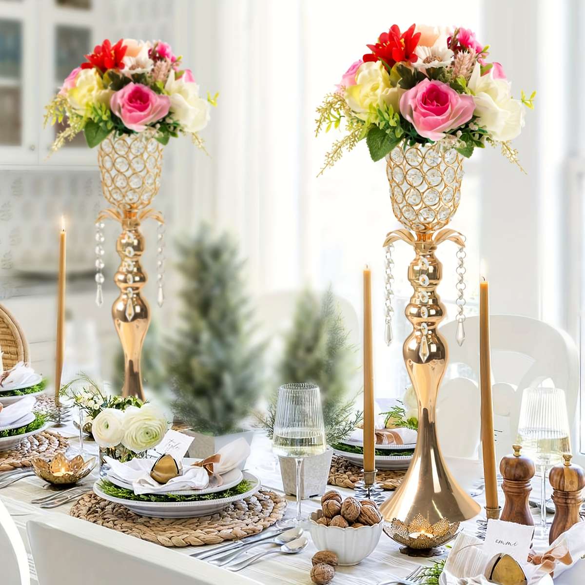 Wedding Supplies Color Silvery Quantity 2Pcs