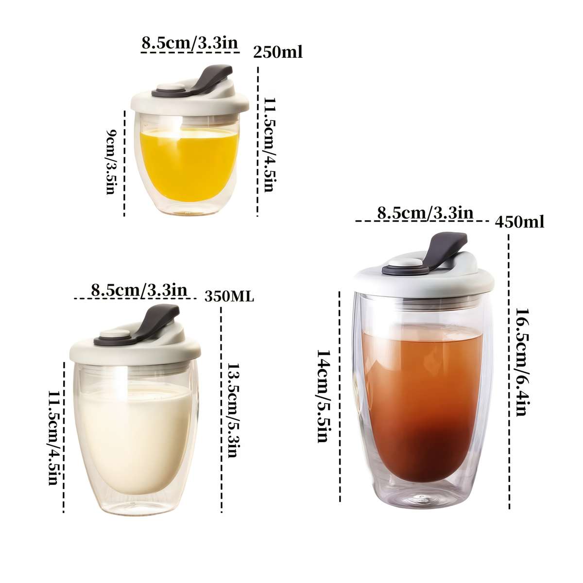 Water Cup Capacity 350Ml Gray