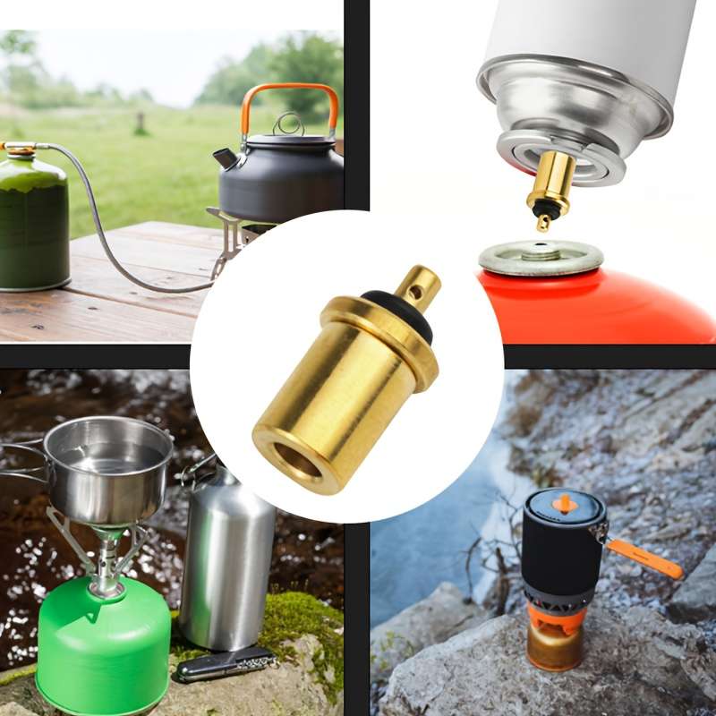 2pcs Set 2 Copper Gas Refill Adapters Easy To Use Valve Connectors Durable
