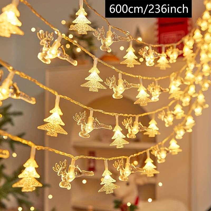 Christmas Lights 6M 16.68Ft Style Christmas Tree Add  Elk