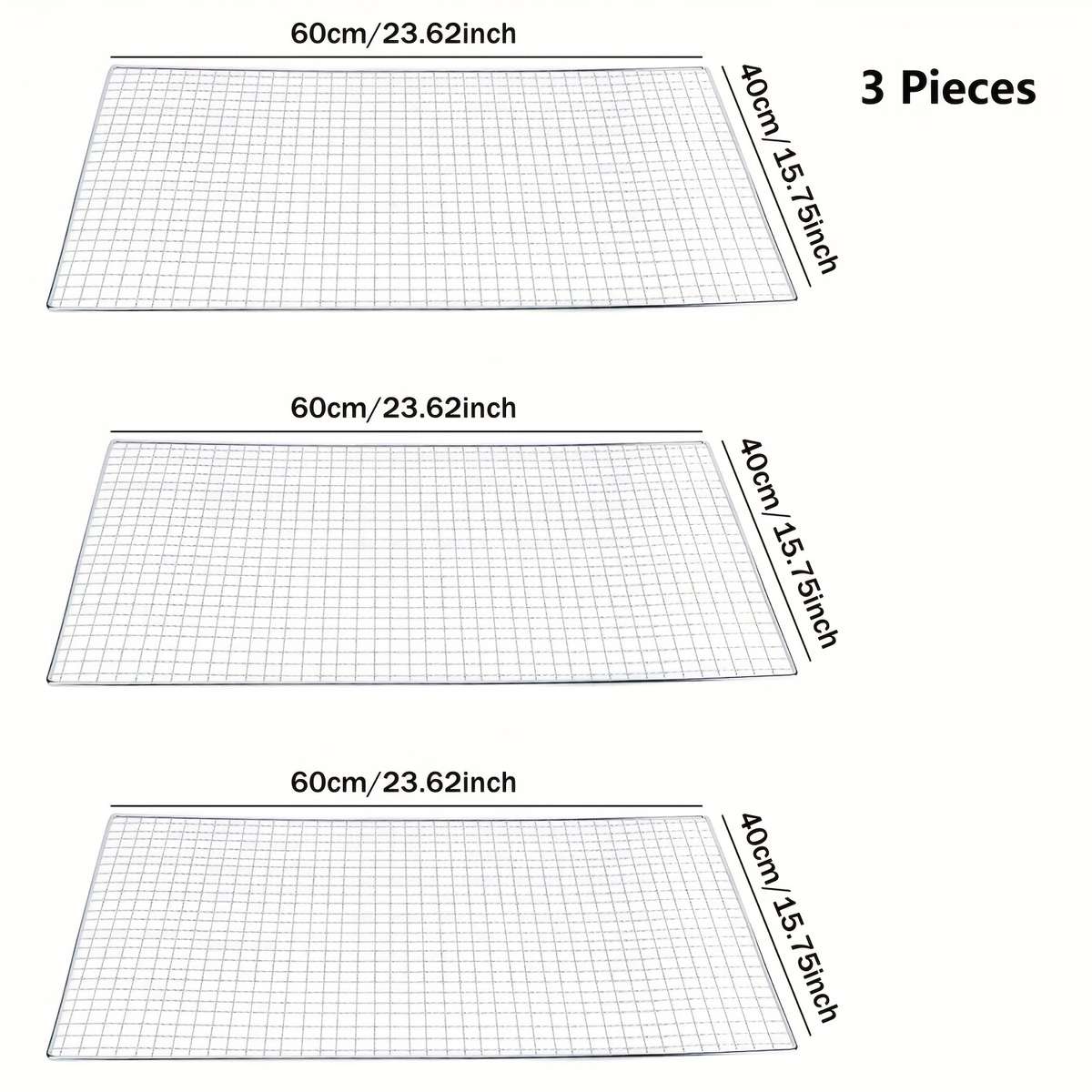 Grilling Net Items 3Pcsextral