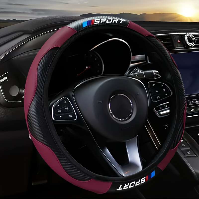 Car Steering Wheel Cover Black