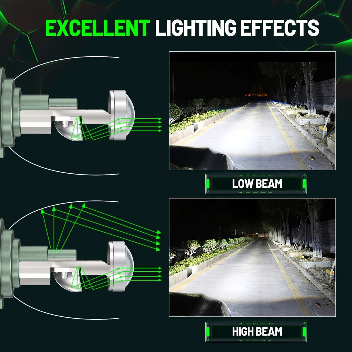 Car Lights Model H4Lhd2Pcs