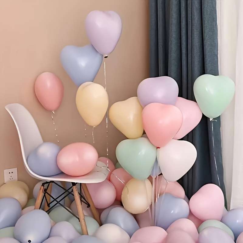 Balloon Items 30Pcs 25.4 Cm Maca Love Blue