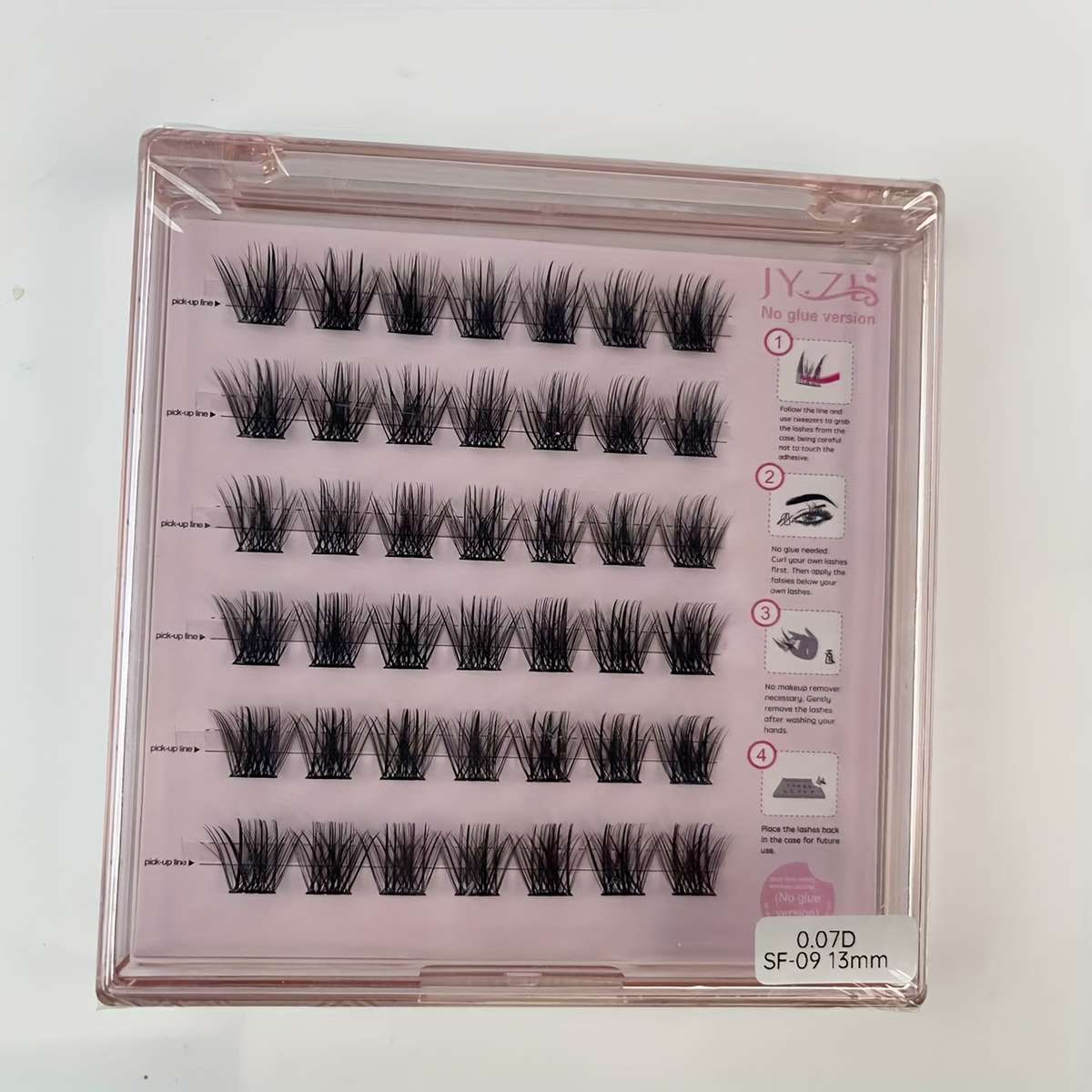 Premium Natural False Eyelashes Model D Size 13mm