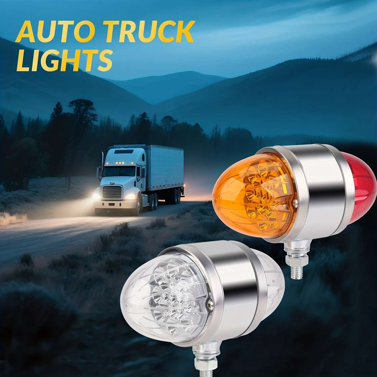 Car Lights Color Yellowred Quantity 2Pcs