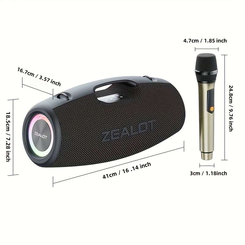 Speaker Color Black With One Microphone
