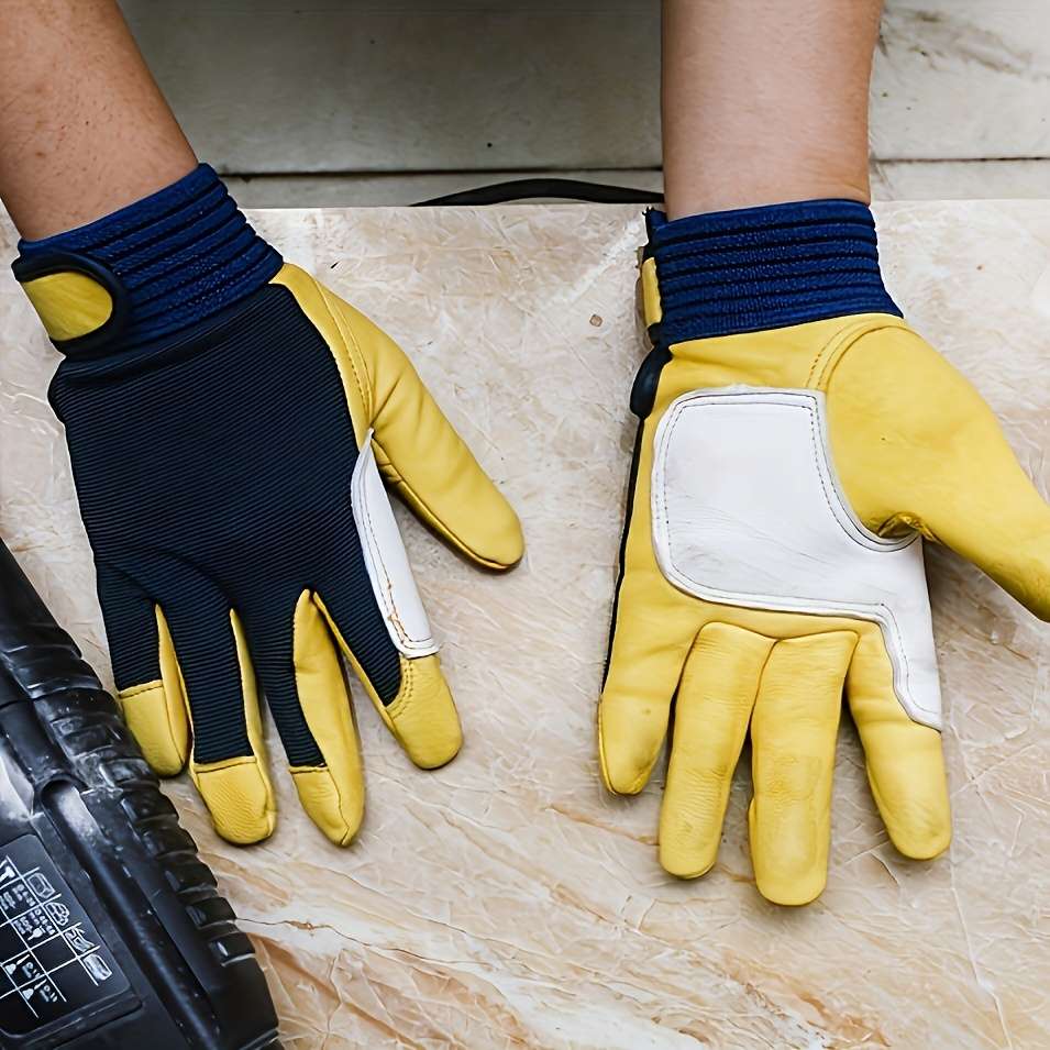Work Gloves Color Yellow Quantity2Pcs