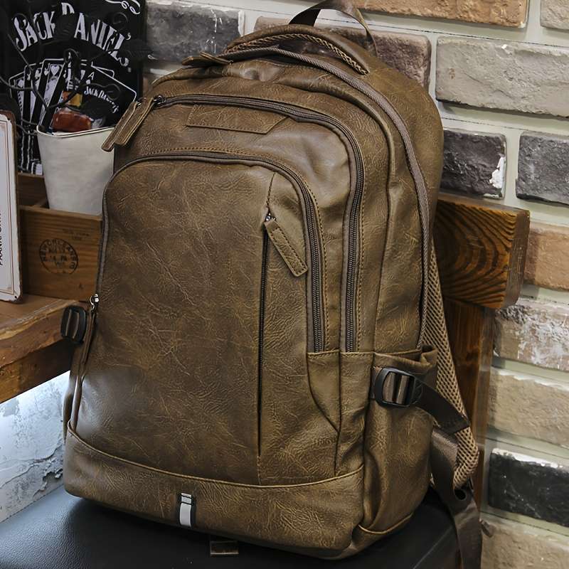 Men S Backpack Brown1