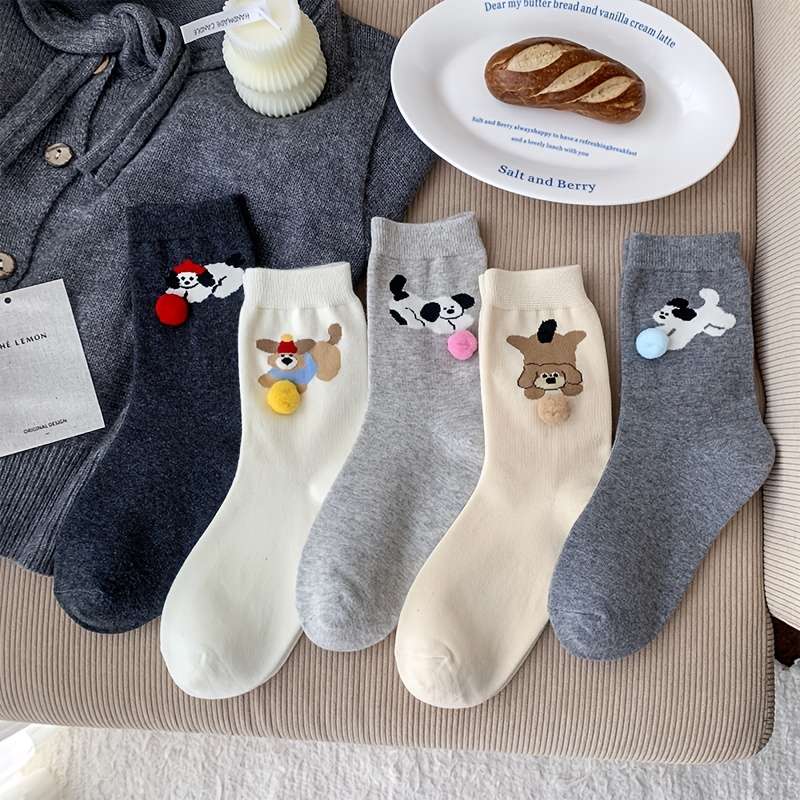 Women S Socks Color Five Pairs Size Asian Onesize