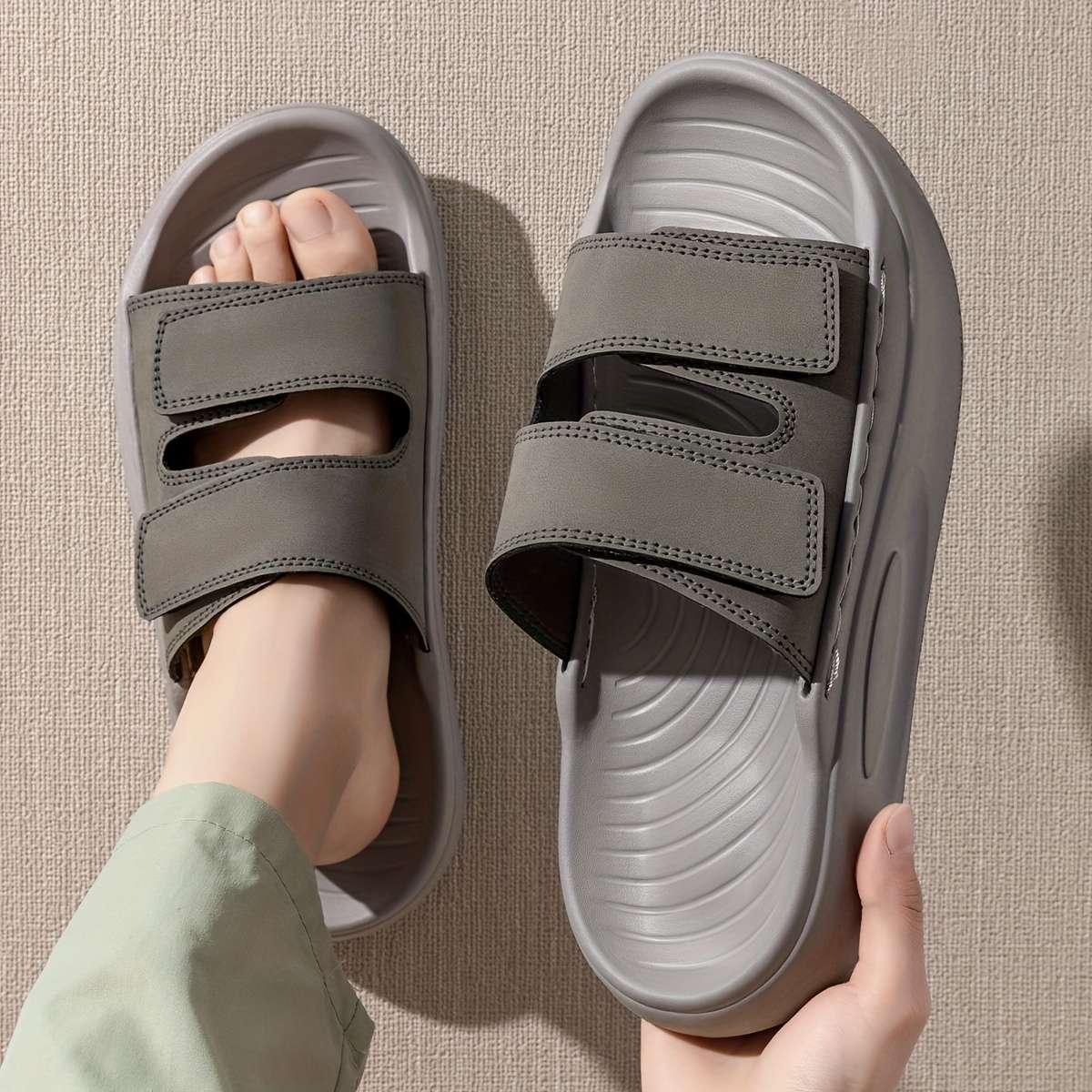 Sandals Color Grey Size Uk 5.5 6