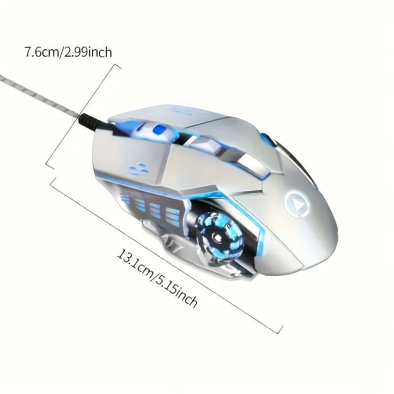 Mouse Color White Buttons With Sound
