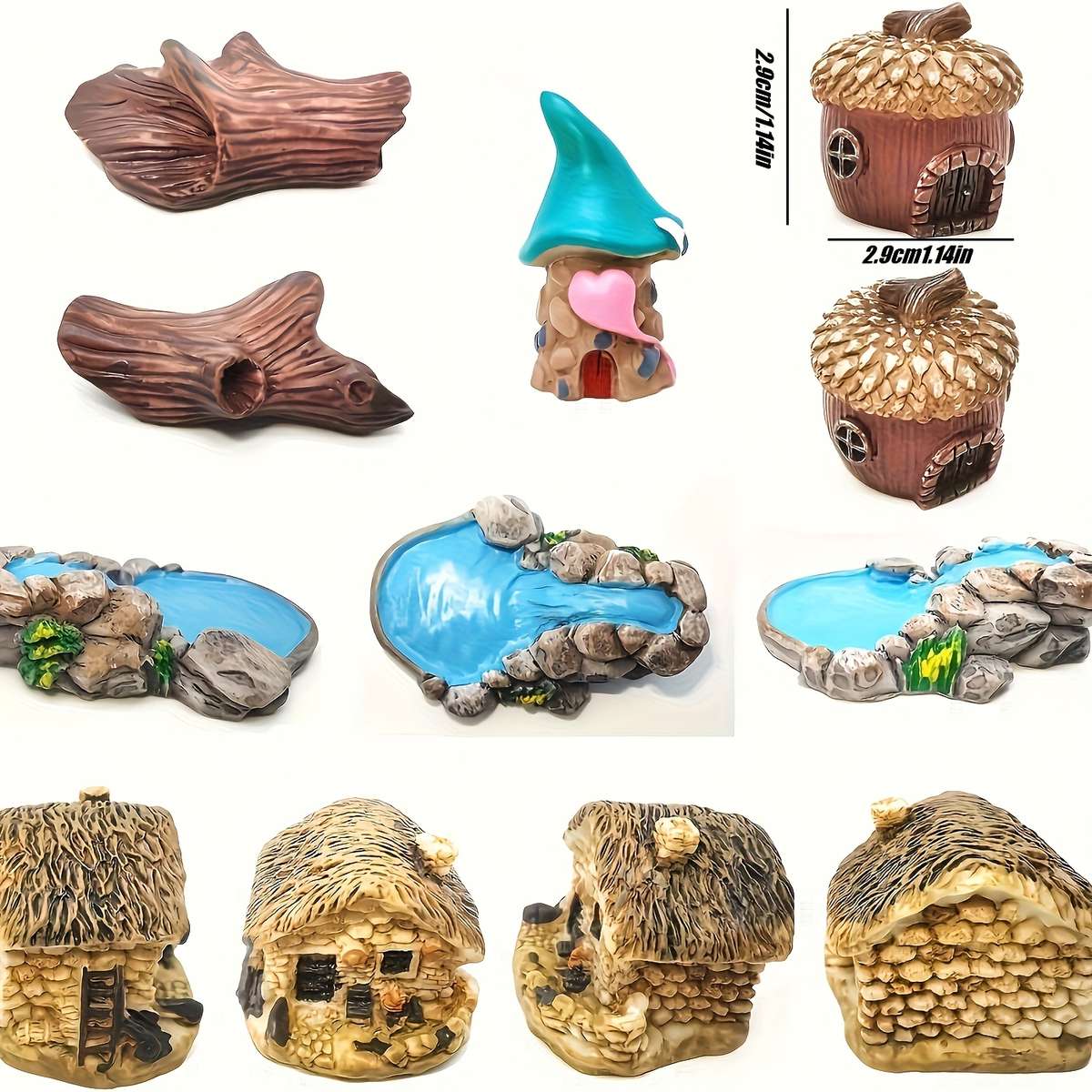 80Pcs Miniature Fairy Garden Decor