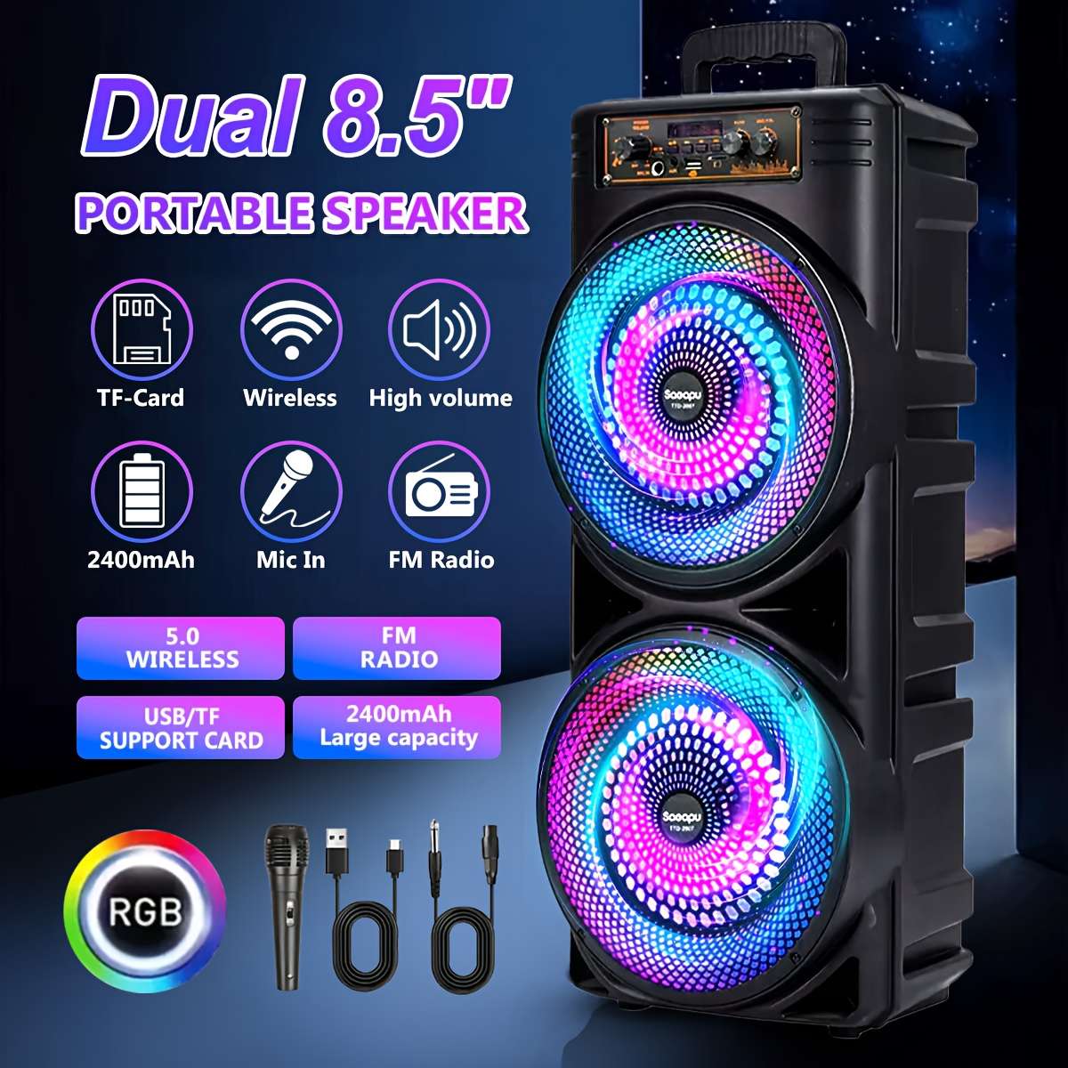 Speaker Color Black Pro