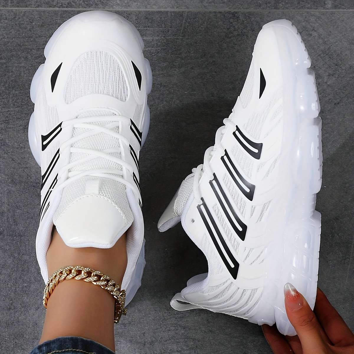 Women S Sneakers Color White Sizeuk 9