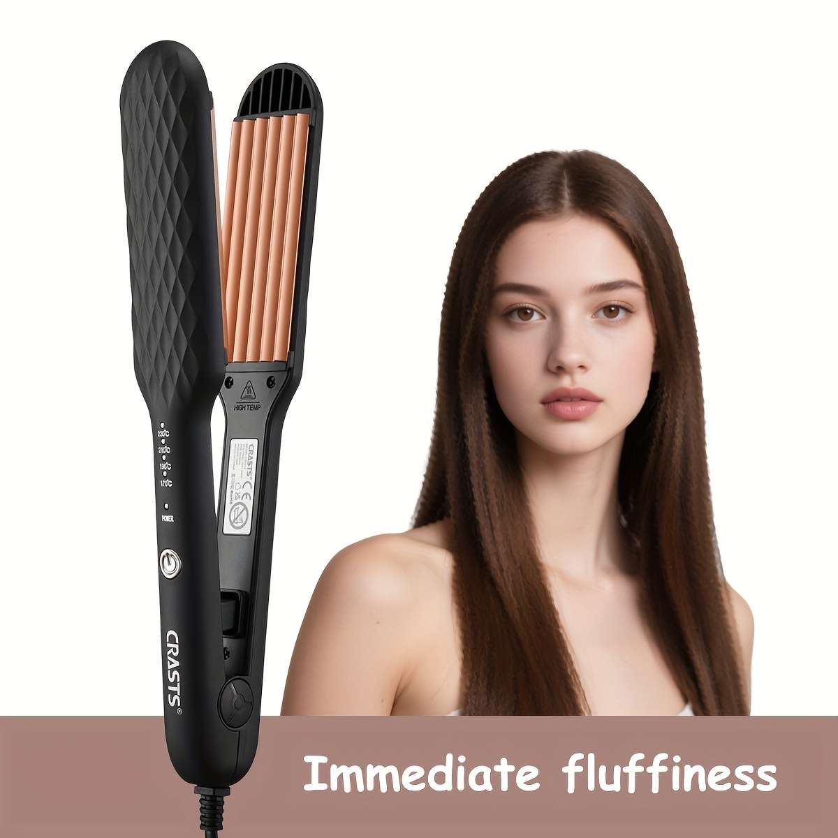Curling Iron Color Black  Comb