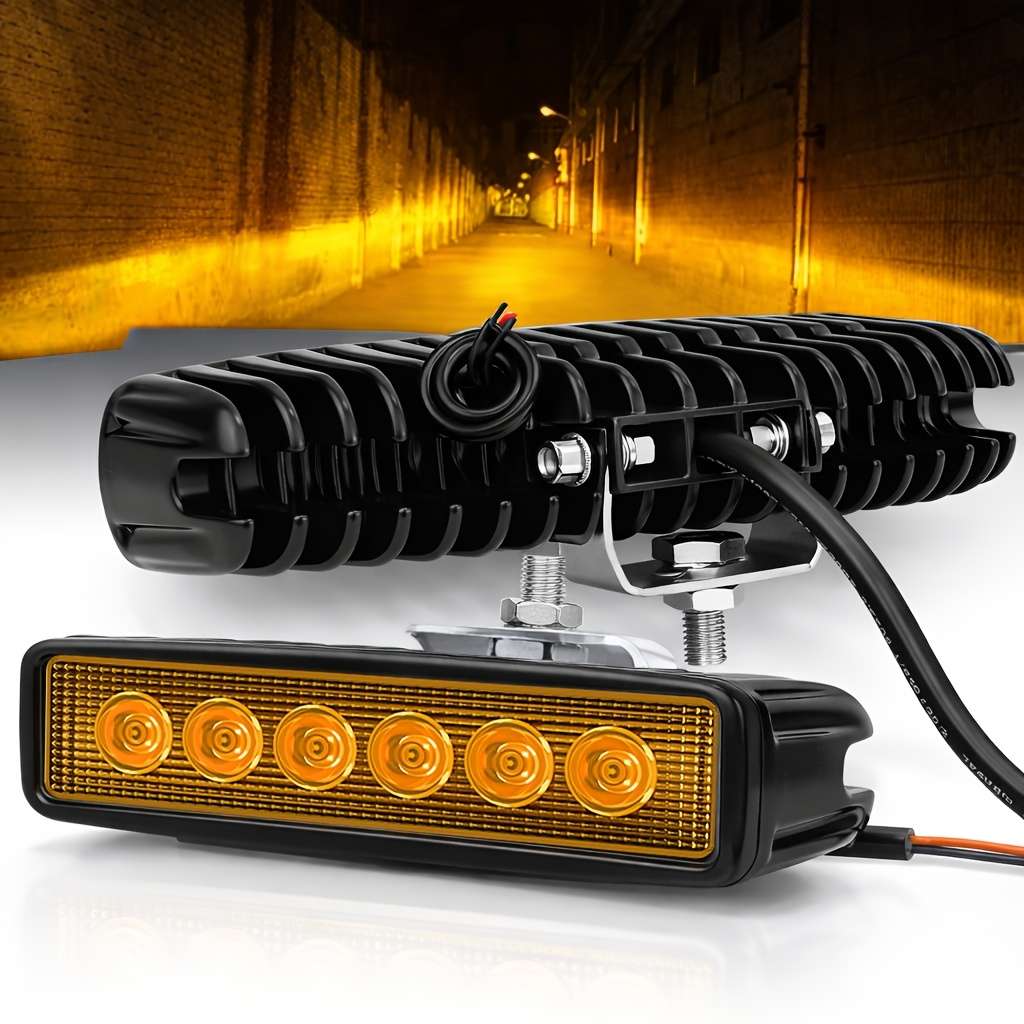 Car Lights Color Yellowrectangle Light