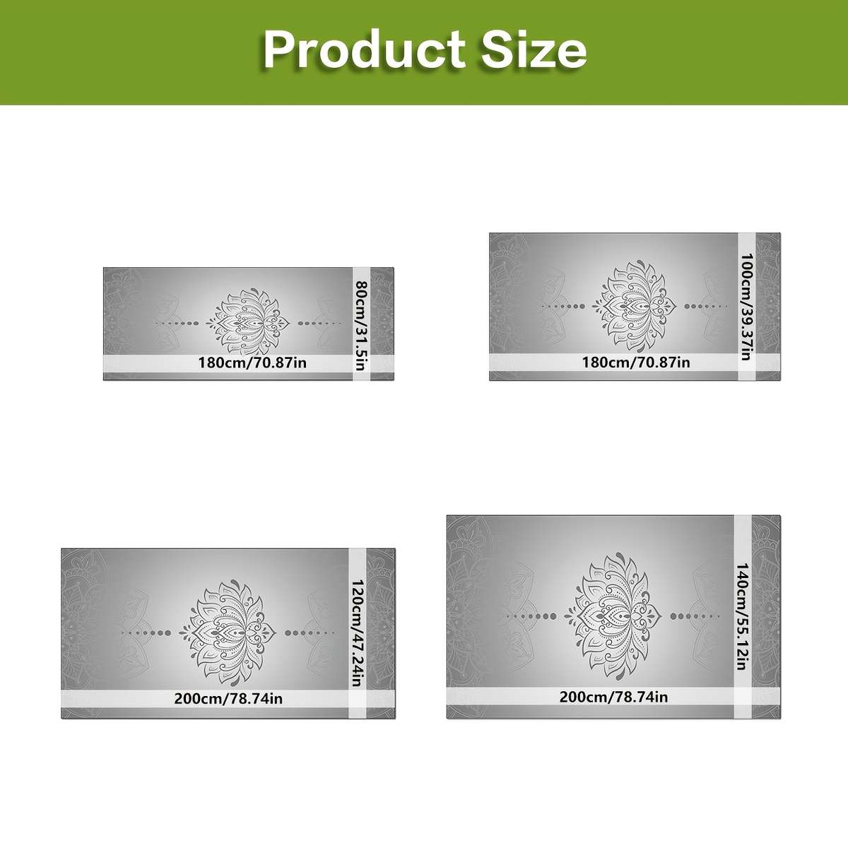 Yoga Mat 140*200Cm 55.12*78.74In