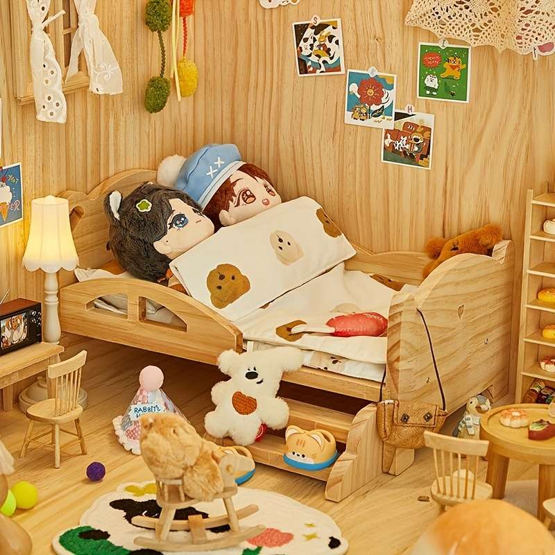 Pet supplies Style Bear bed  Add  bear quilt three    piece set