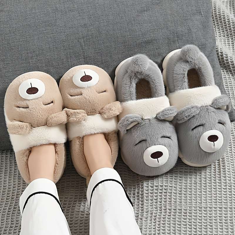 Cotton Slippers Color Light Coffee Sizeuk 6.5-7