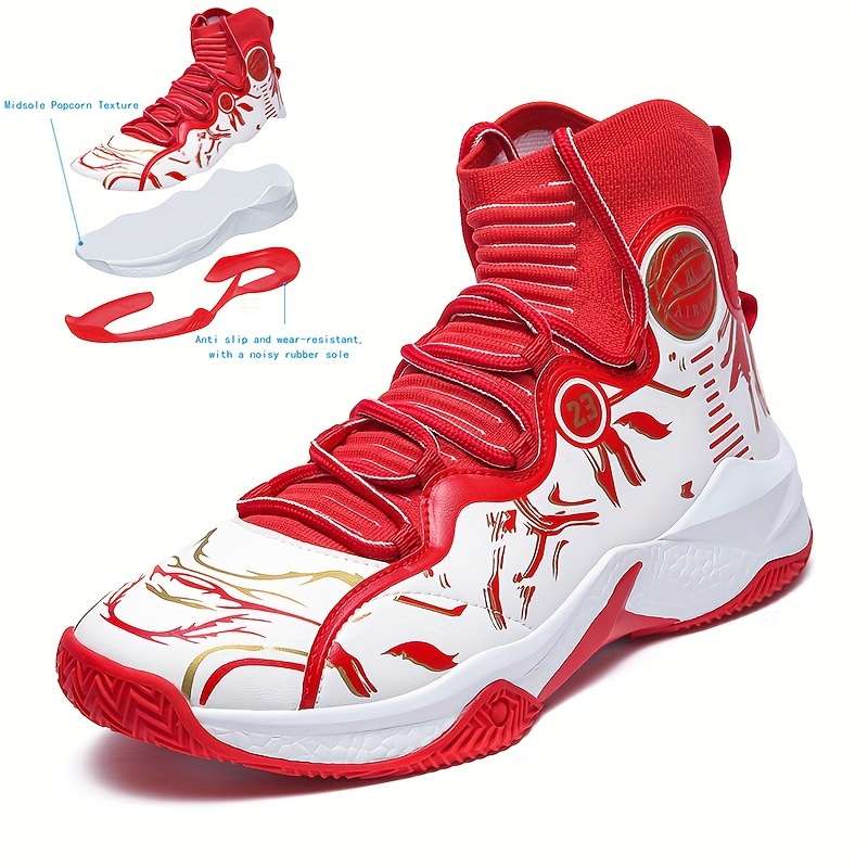 Sneakers White Red Size Uk 7.5