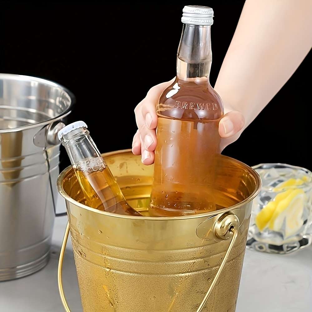 Ice Bucket Color Golden Color Model1L  Small Bucket