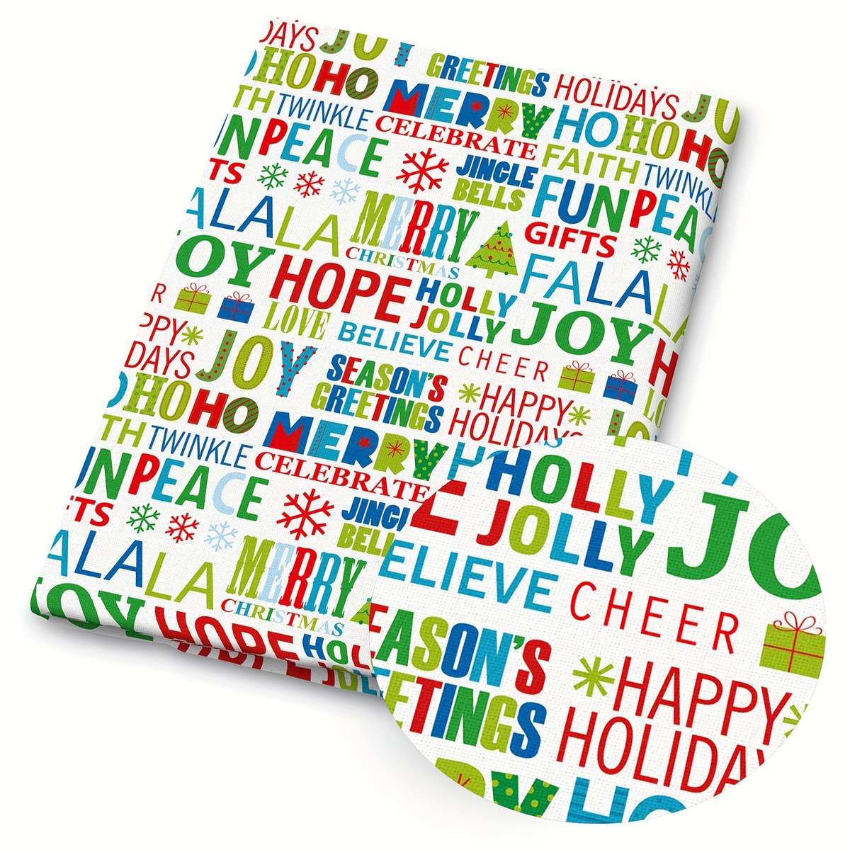Christmas Tablecloth Color White