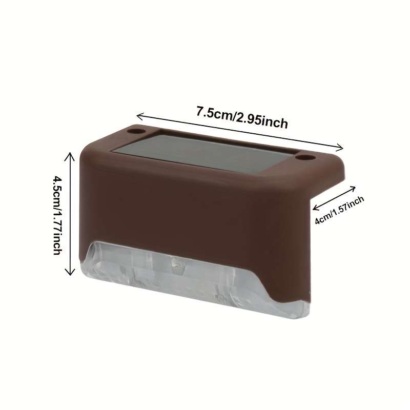 Solar Emergency Lights Color Black Shell Warm Light Quantity4Pcs