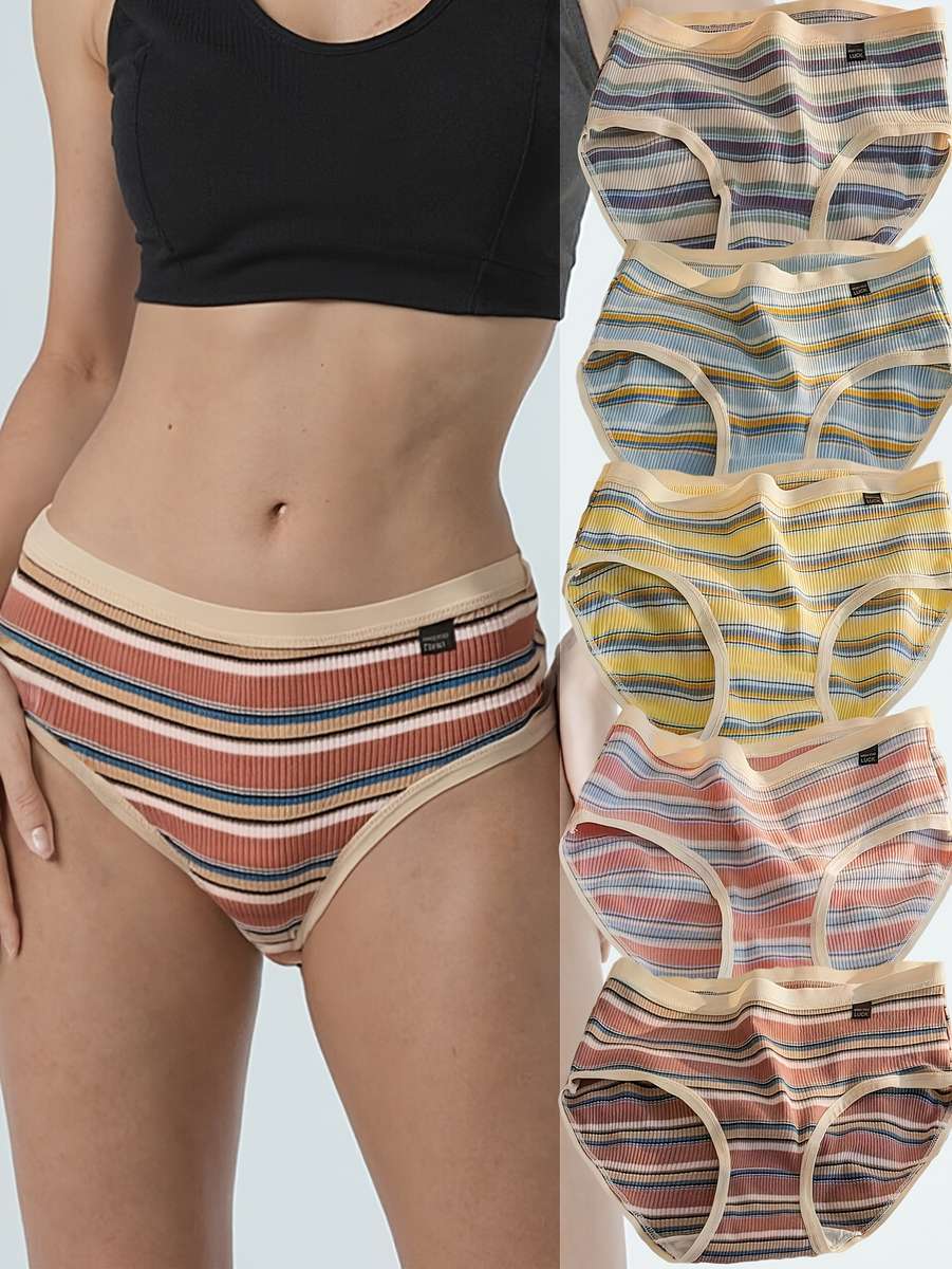 Womens Underwear Color Mix 5 Colors Sizeasian L