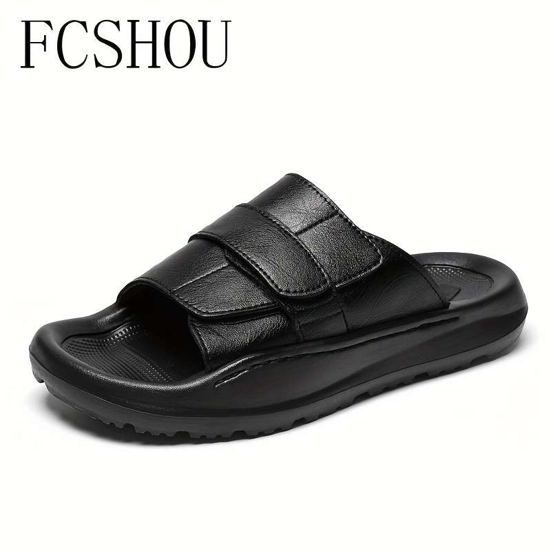 Men Slippers Summer Style Black Size Uk 9.5 To 10