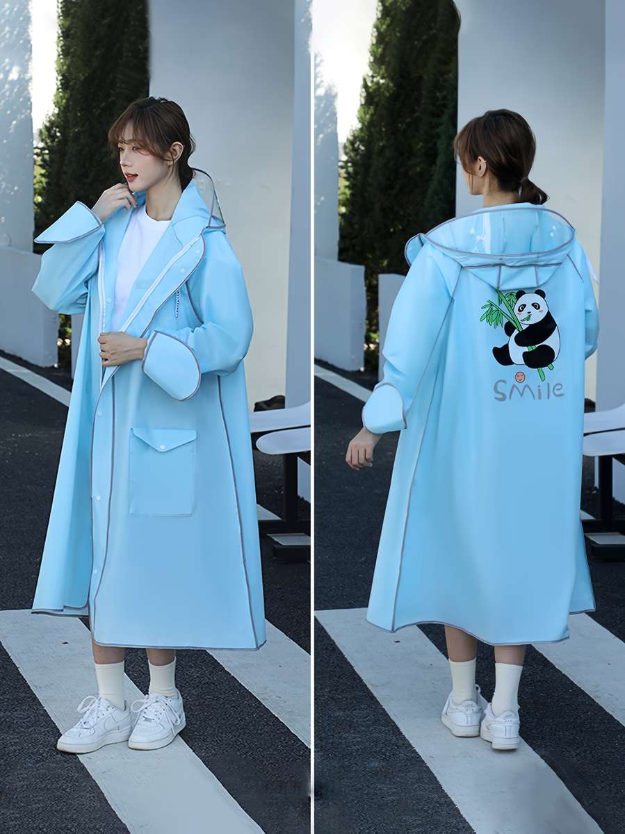 Raincoat Sky Blue Size Asian L