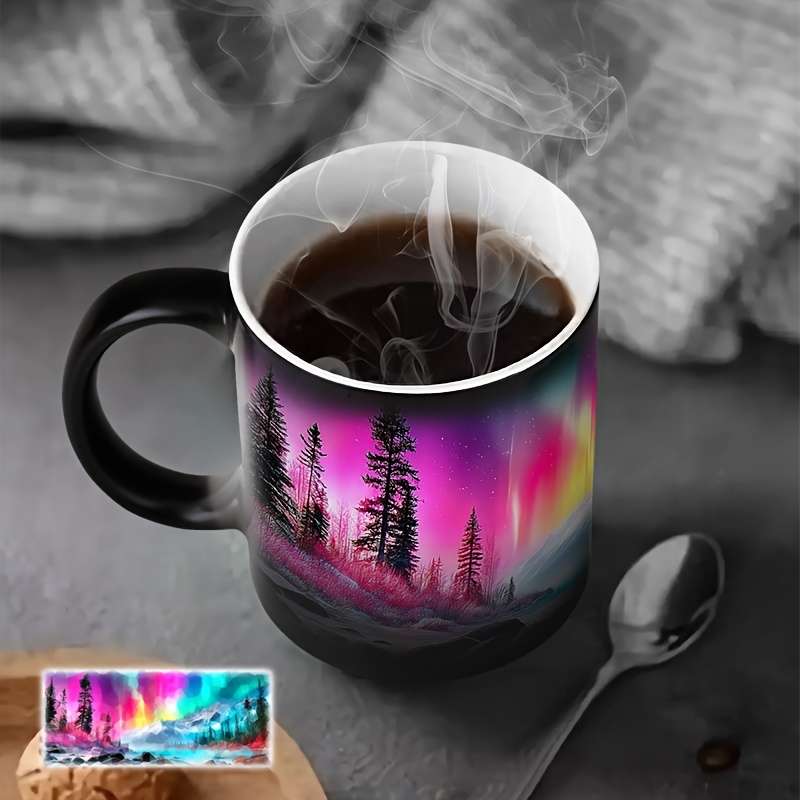 Water Cup Style Romantic Aurora Color Changing Cup