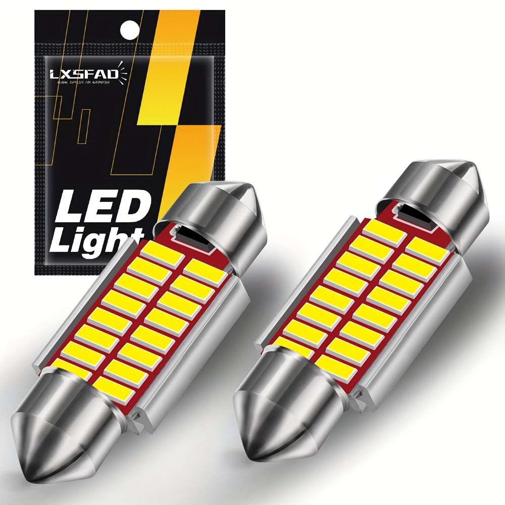 Car Lights Items 2Pcs 16Smd 36Mm 6000K